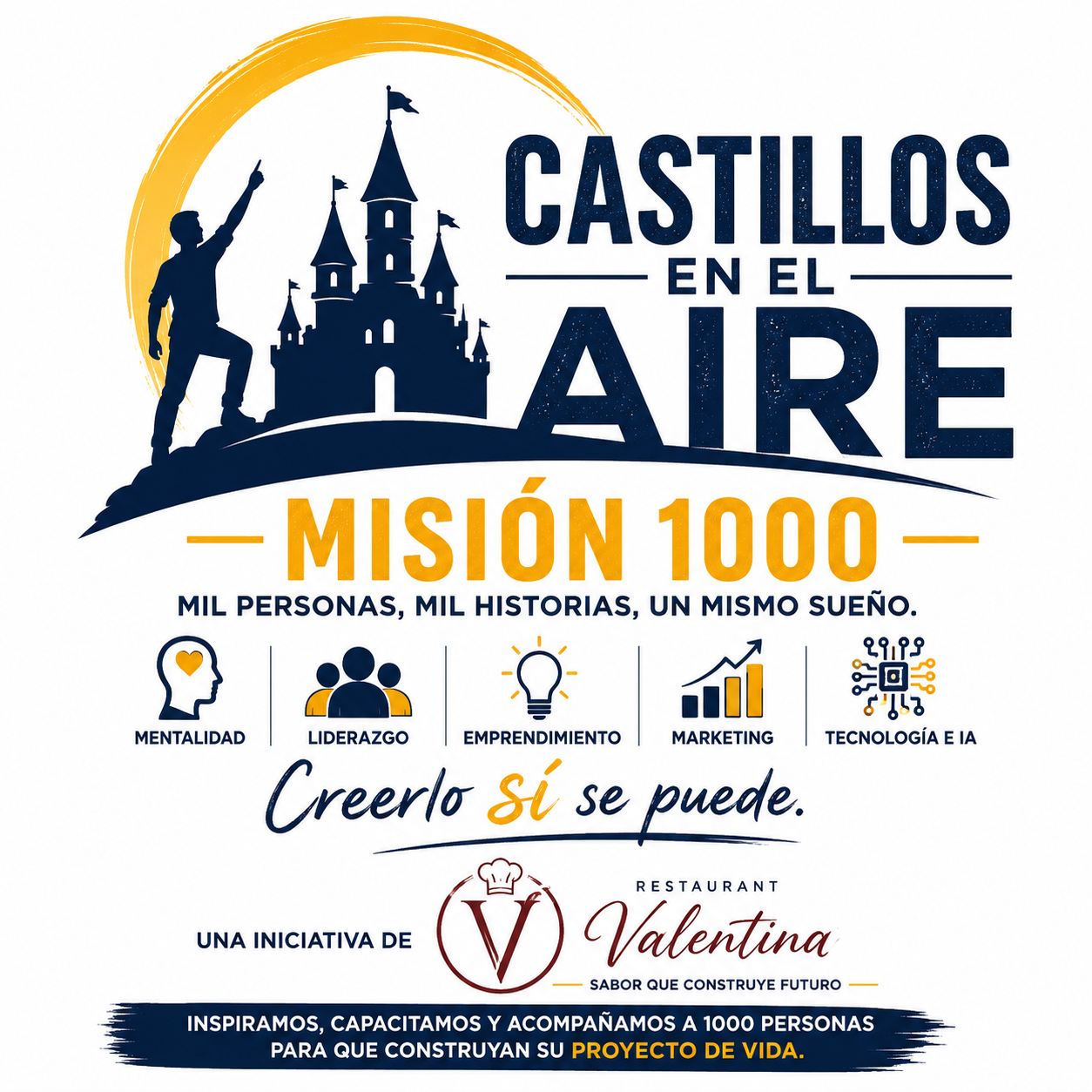Castillos en el Aire, Misión 1000, una iniciativa de Restaurant Valentina